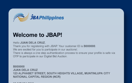News picture What is the use of your  Customer ID on JBAP?